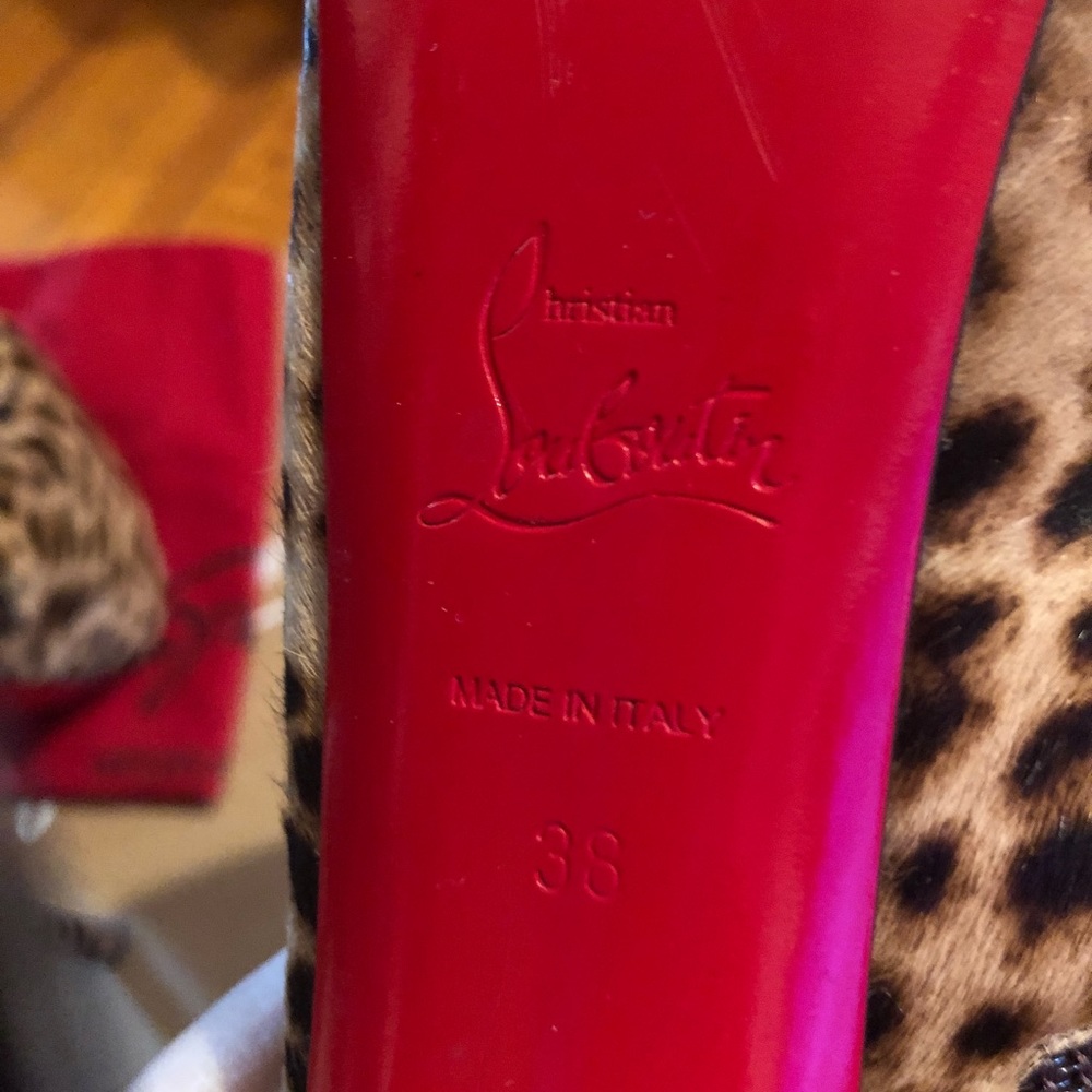Christian Louboutin Daf Leopard boot calf hair - Picture 6 of 8
